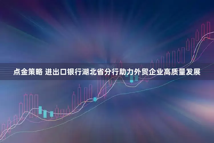 點金策略 進出口銀行湖北省分行助力外貿企業高質量發展
