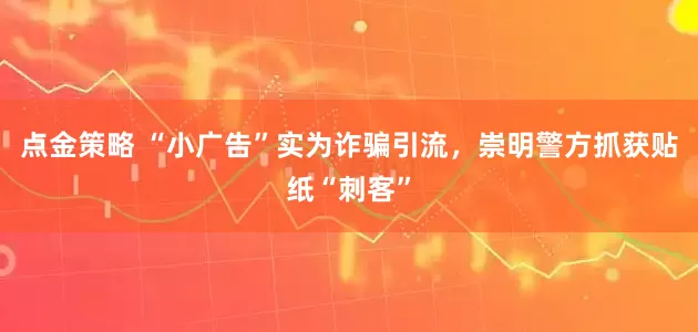 點金策略 “小廣告”實為詐騙引流，崇明警方抓獲貼紙“刺客”